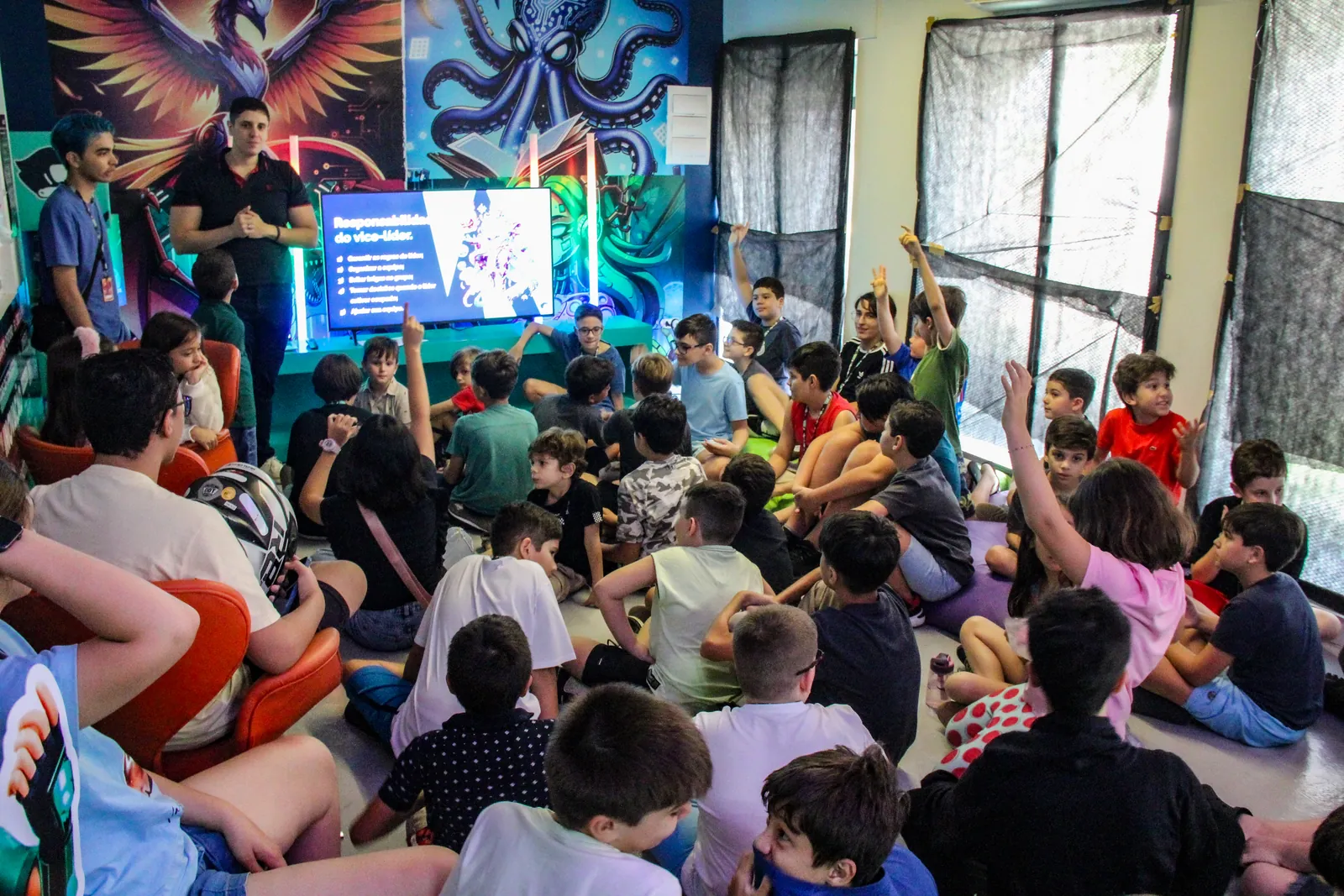 Evento com alunos na unidade de São José do Rio Preto