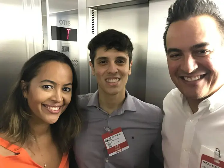 João Aleixo com players do mercado