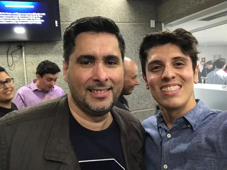 João Aleixo com players do mercado